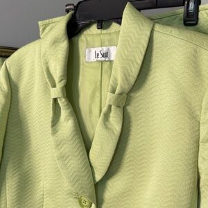 Women's Lime Green Skirt Suit